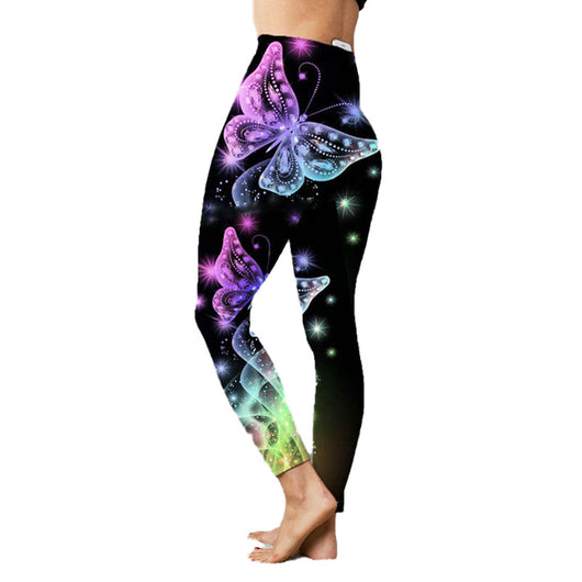 Pantalones de Yoga Ajustados y Elásticos con Estampado para Mujer - Image 5