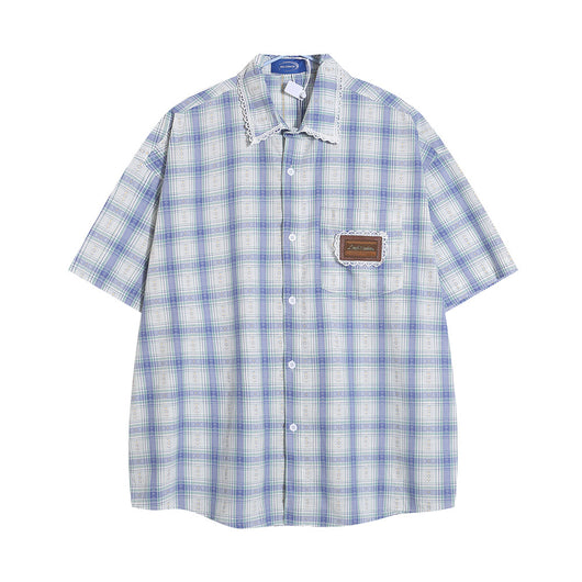 Camisa a Cuadros Manga Corta Unisex