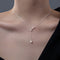 Collar Plata 925 Cadena Clavícula Mujer Lujo Nicho Verano