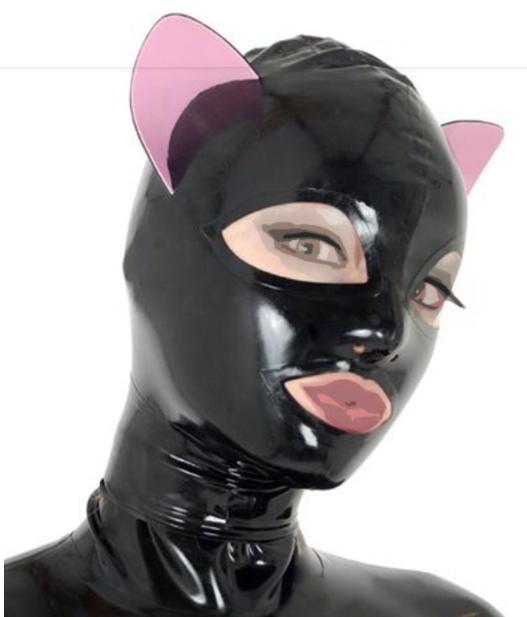Tocado de Látex Estilo Gatita para Fiestas y Espectáculos - Image 4