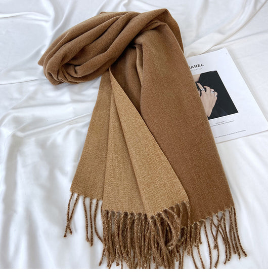 Bufanda de Cachemira para Mujer - Combinación de Colores Otoño Invierno - Image 51