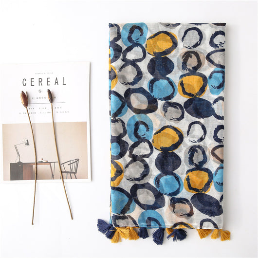 Pañuelo de Algodón y Lino para Mujer - Image 3
