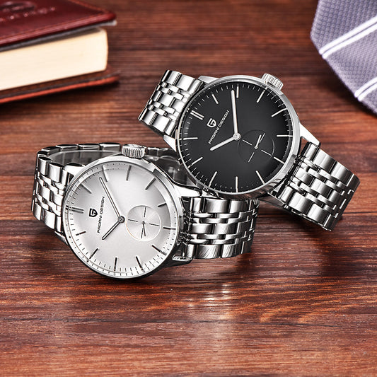 Reloj de Acero Bergani con Banda de Cuarzo - Image 2