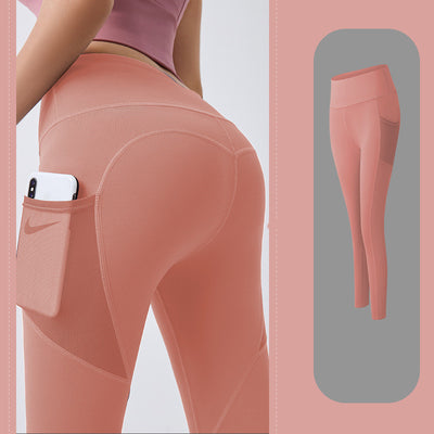 Pantalones fitness ajustados con bolsillos de malla lateral - Image 6