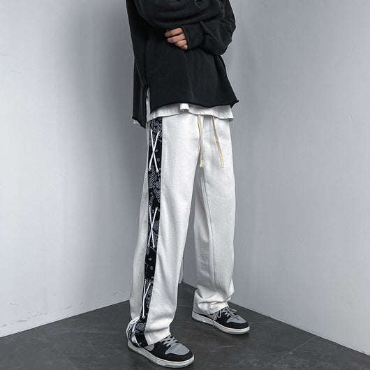 Overol de Invierno Estilo Urbano con Estampado Flor de Cashew para Hombre - Image 6