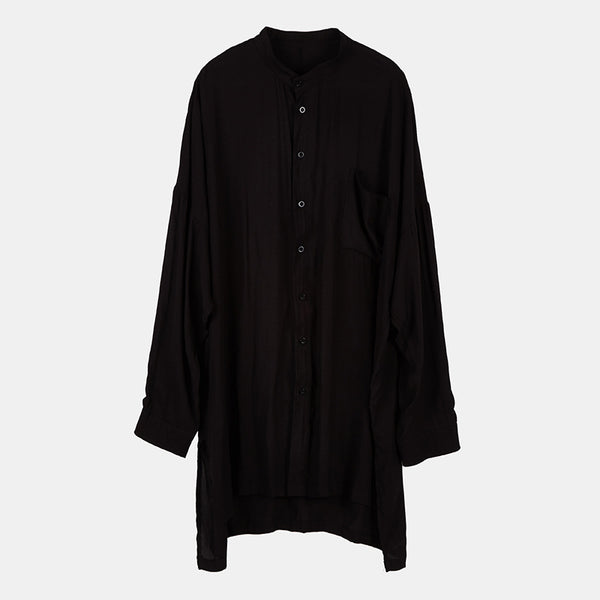 Camisa Suelta de Seda para Hombre - Elegancia Oscura - Image 10