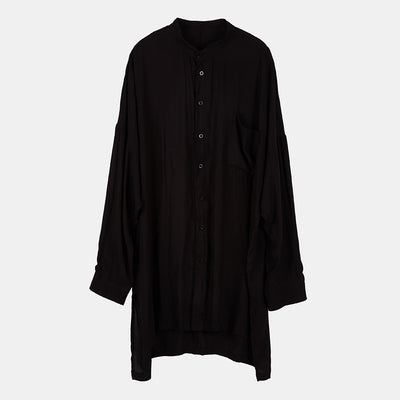 Camisa Suelta de Seda para Hombre - Elegancia Oscura - Image 10
