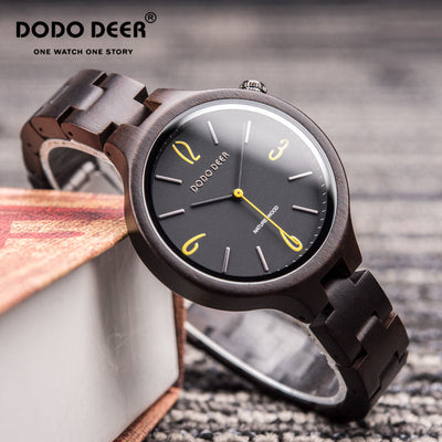 Reloj de Cuarzo Luminoso con Madera Natural - Image 21