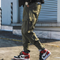 Pantalones casuales acolchados en terciopelo premium