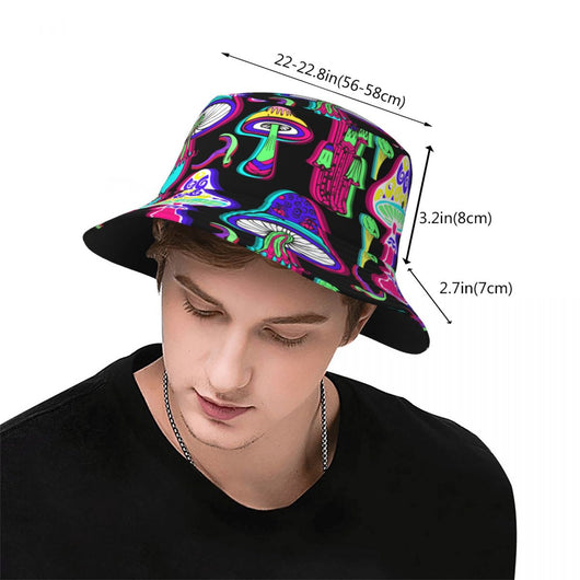 Gorra Pescador Hongos Psicodélicos Efecto Espejo - Image 104