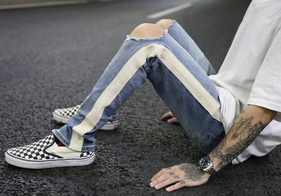 Jeans Skinny Blancos Rotos con Cierre Rasgado y Stretch - Image 5