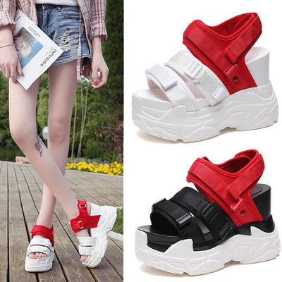 Sandalias Deportivas Cuña para Mujer - Estilo Coreano Verano - Image 2