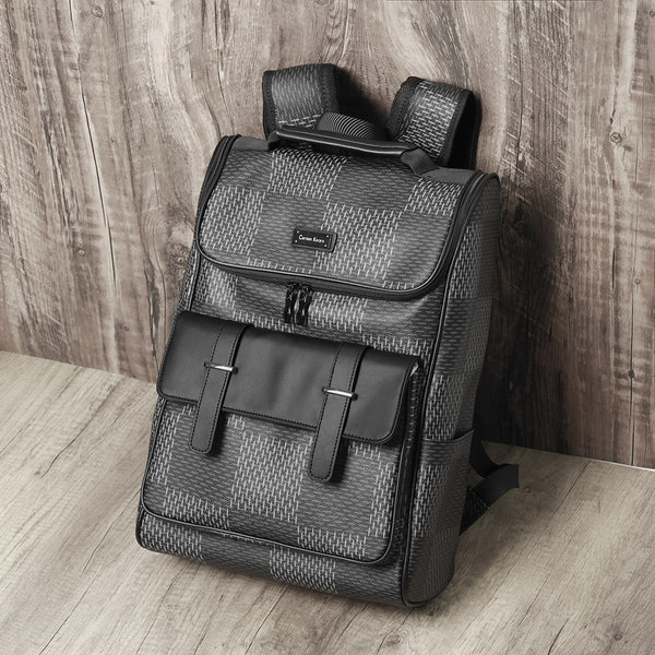 Mochila Escolar de Gran Capacidad Estilo Coreano con Compartimento para Laptop