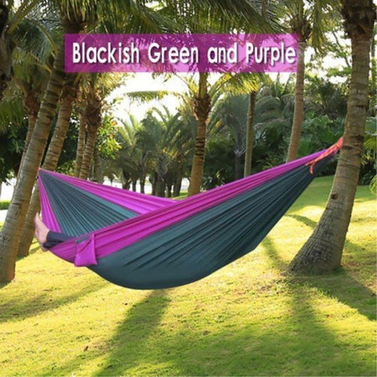 Hamaca de Camping Portátil - Hamaca Doble de Paracaídas para Aventuras al Aire Libre - Image 21