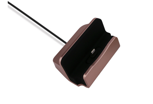 Cargador Rápido de Escritorio con Cable Integrado para Móviles