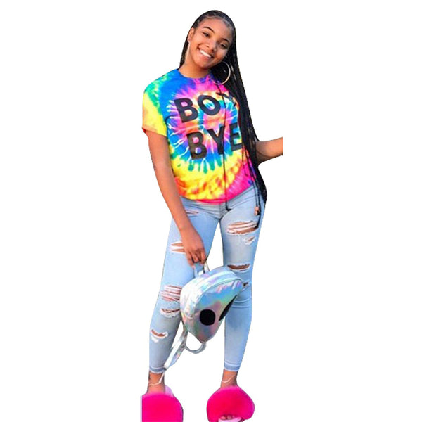Playera Estampada con Letras Posicionadas - Diseño Graffiti Europa América