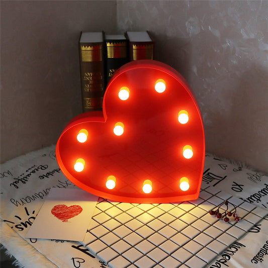 Lámpara Decorativa 3D con Letras de Amor - Luz Nocturna Romántica - Image 2