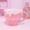 Vaso Térmico Fresa 3D con Diseño Relieve - Strawberry Milk Girl