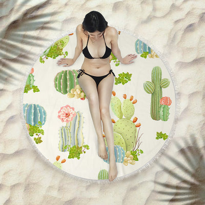 Toalla Redonda de Playa con Flecos Premium - Image 31