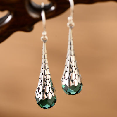 Aretes de Plata 925 Estilo Retro con Colgante Elegante - Image 5