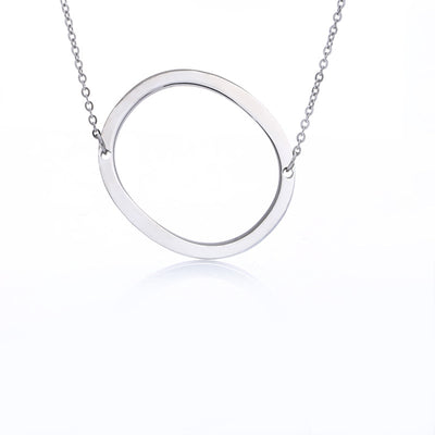 Collar Inicial Acero Inoxidable Chapado en Oro Rosa - Image 154
