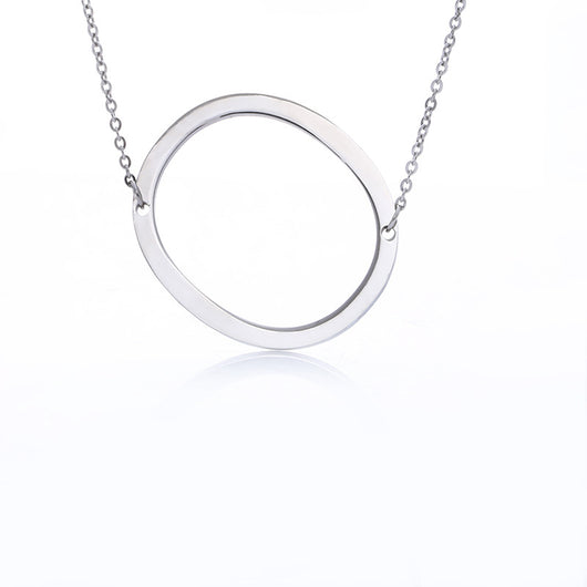 Collar Inicial Acero Inoxidable Chapado en Oro Rosa - Image 154