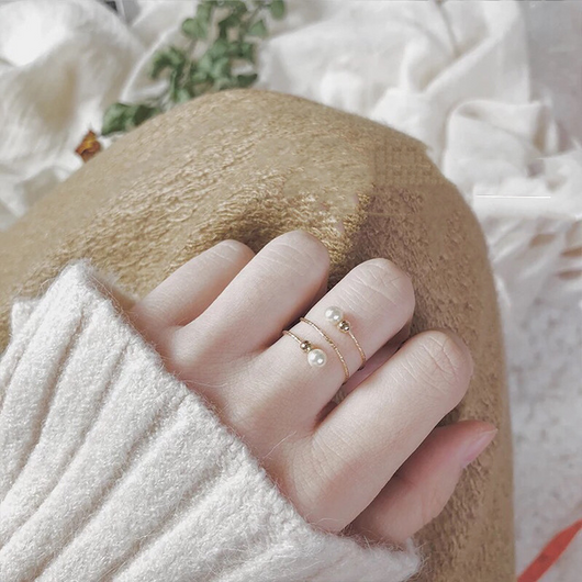 Anillo de Perla de Agua Dulce en Oro 14K Hada Delicada - Image 8