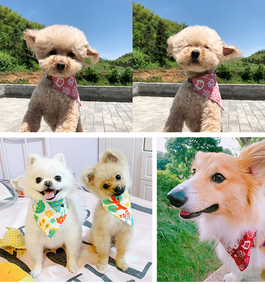 Pañuelo Triangular Navideño para Perros y Gatos - Collar Adorable Japonés - Image 2