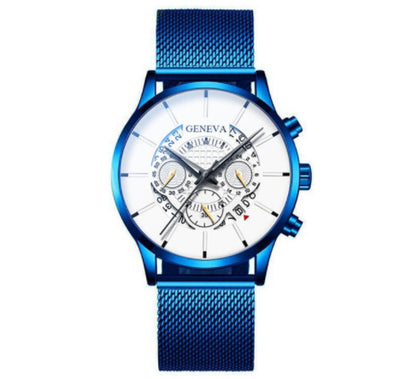 Reloj de Cuarzo para Hombre con Banda de Acero Inoxidable y Calendario - Image 23