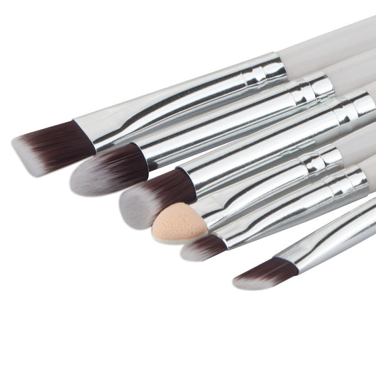 Set de 6 Brochas de Maquillaje Profesional para Ojos, Cejas y Labios - Image 4