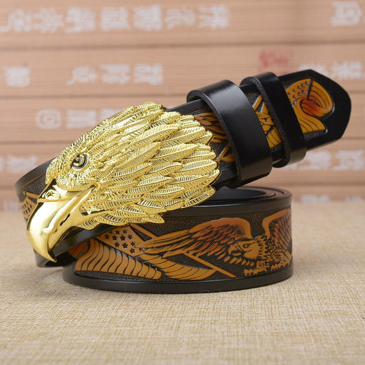Cinturón para Hombre con Hebilla Águila Personalizada