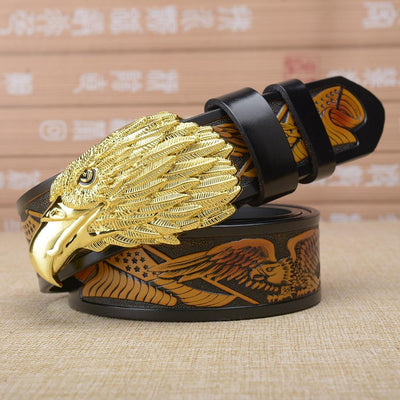 Cinturón para Hombre con Hebilla Águila Personalizada