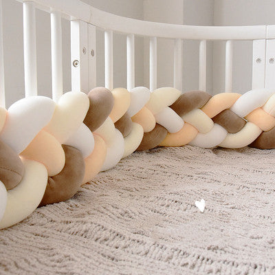 Protectores de Cuna Trenzados Alargados con Almohada Decorativa - Image 13