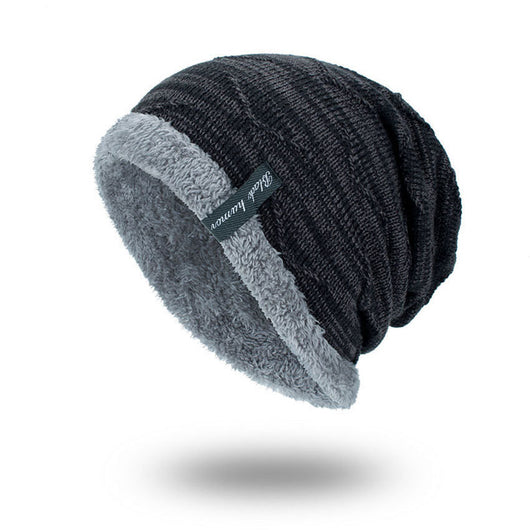 Gorro de Lana Tejido con Diseño Diagonal y Protección para Barbilla - Image 18