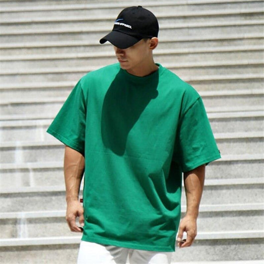 Playera Deportiva de Algodón Cuello Redondo Talla Grande