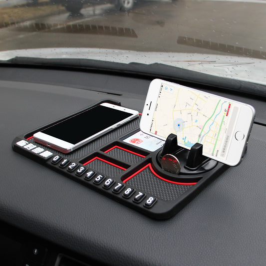 Soporte Multifunción para Celular en Auto con Almohadilla Antideslizante