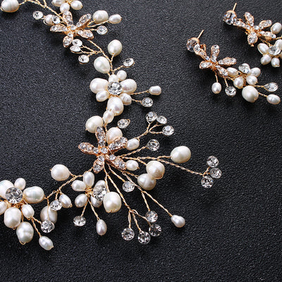 Conjunto de Collar y Aretes de Perlas Elegantes - Image 10