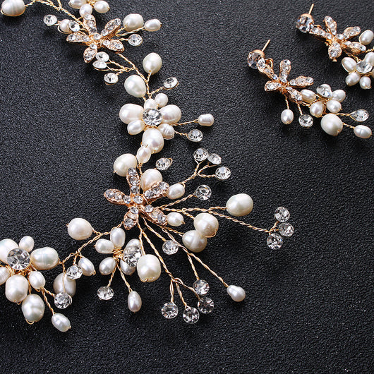 Conjunto de Collar y Aretes de Perlas Elegantes - Image 10