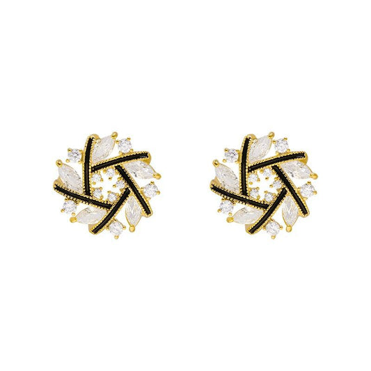 Aretes de Plata 925 Temperamento Minimalista Aguja
