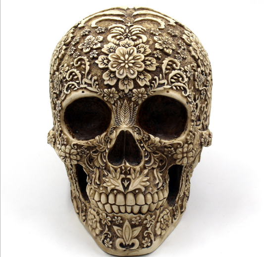 Adornos de Resina Halloween Retro - Máscaras de Horror Vintage Europeo y Americano