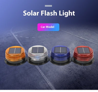 Luz de Advertencia Solar Magnética Roja y Azul para Techos - Image 8