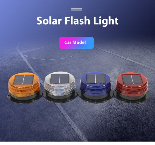 Luz de Advertencia Solar Magnética Roja y Azul para Techos - Image 8
