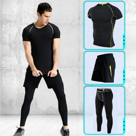 Conjunto Deportivo Hombre Manga Corta Stretch Secado Rápido - Image 8
