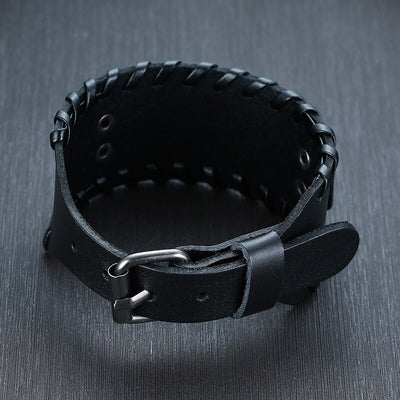 Pulsera de Cuero Ancha para Hombre - Image 4
