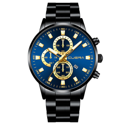 Reloj de Acero Inoxidable CUENA 889 con Calendario y Movimiento de Cuarzo - Image 16