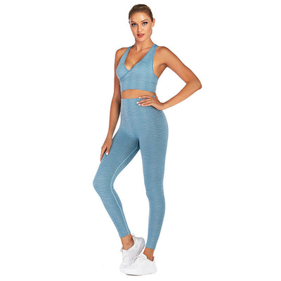 Conjunto de Yoga Deportivo con Rayas Triangulares para Mujer - Image 2