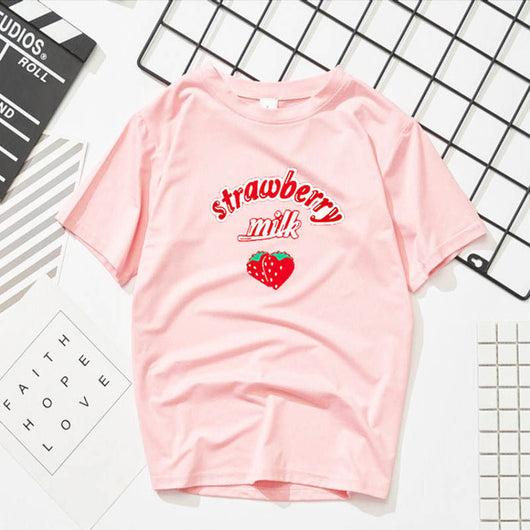 Playera con Estampado de Fresas - Image 14