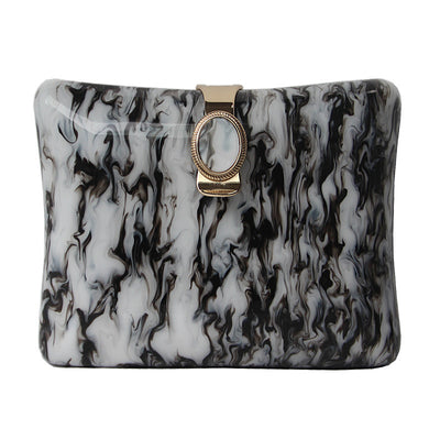 Bolso Cuadrado Retro Negro