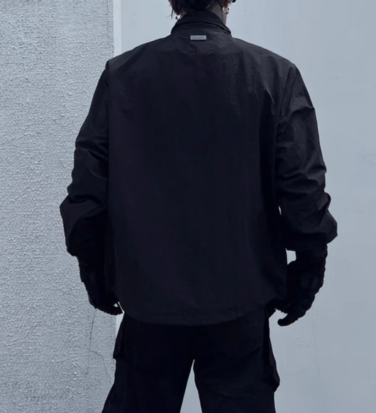 Chaqueta Shell con Cuello Alto y Doble Cierre - Image 5