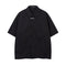 Camisa Suelta de Manga Corta para Hombre en Tono Oscuro